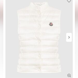 Moncler Liane Kids Cream Down Puffer Vest Sz 12